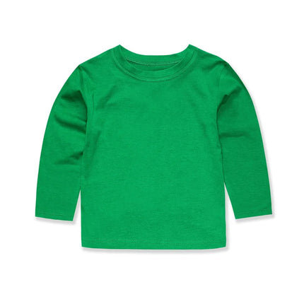 Boys Girls Long Sleeve T-Shirt 1-2 3 4 5 6 7 8 9 10 11 12 13 14 Years 100% Cotton Toddler Boy Shirts for Teen Girl Clothes