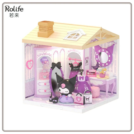 New Rolife Sanrio Dreamland Super Cute Diary Series DIY Handmade Music Box Surprise Assembly Toy Gift Original in Stock