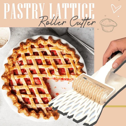 Plastic Pastry Pizza Lattice Roller Cutter Baking Tool Pull Net Wheel Knife for Dough Cookie Pie Kitchen Gadgets Baking Tools