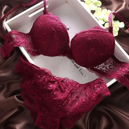 Girls Bra Sets for Women Push Up Bras Underwire Brassiere A B Cup Underwear Lingerie Three Quarters(3/4 Cup) Sexy Bralette Cheap