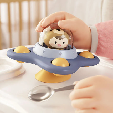 Baby Cartoon Sea Animal Spinners Toy Bath Toys Game for Kids ABS Suction Cup Spinning Top Hand Fidget Gyro Stress Reliever