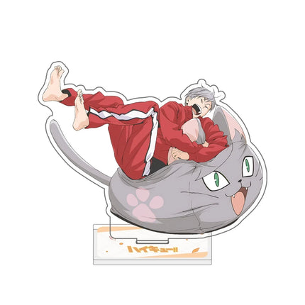 Anime Haikyuu!! 15CM Acrylic Stand Animal Mascot Bokuto Kuroo Kenma Desk Decor Otaku Fans Collectible Gift