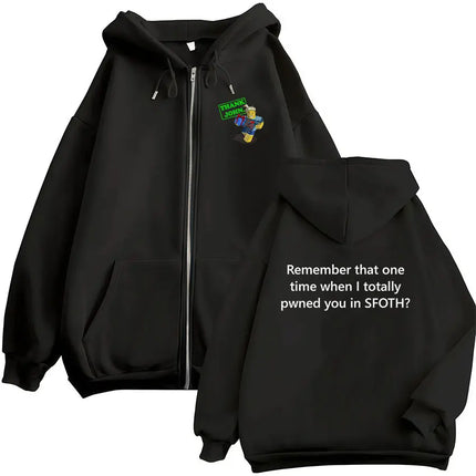 Funny Blame John Meme Zipper Hoodie Shedletsky Forsaken Fashion Autumn/Winter Sweatshirt Men Women Casual Oversized Coats Hoody
