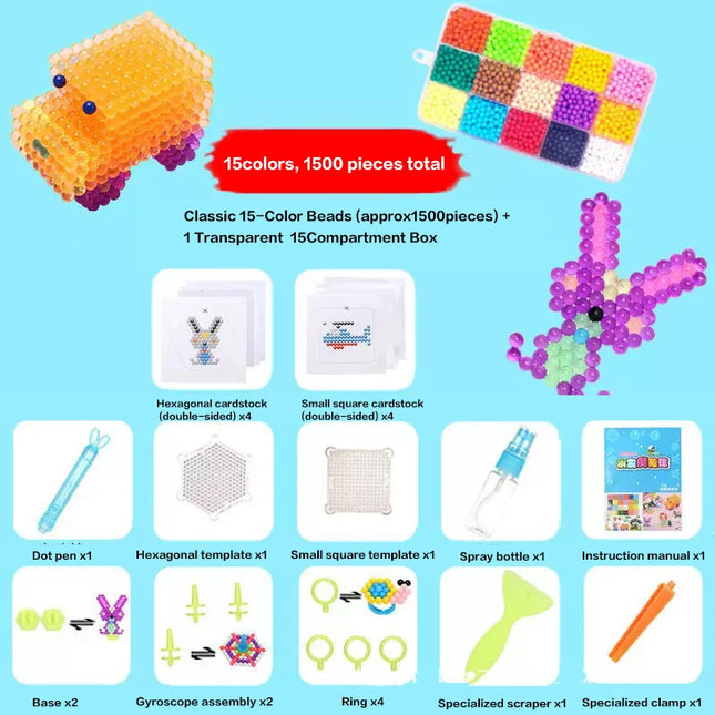 36 Colors DIY Water Bead Spray Magic Beads Handmade 3D Puzzle Accessories Children's Educational Bead Toys Kids' Craft Puzzle