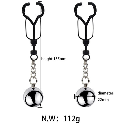 Metal Nipple Clamps Milk Clips Clit Breast Massage Clamps Adult Flirting Teasing Erotic Gadgets Bdsm Slave Sex Toys For Couple
