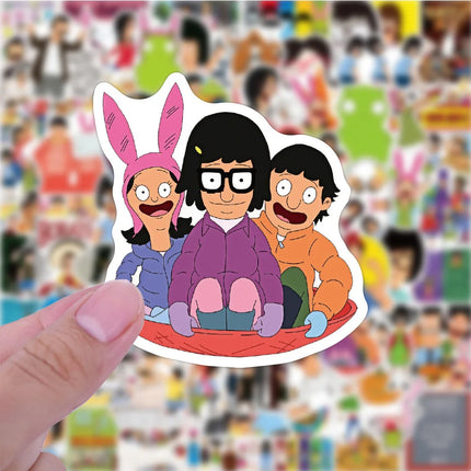 10/30/50/100pcs Anime Bobs Burgers Stickers Cartoon Decals Toys Laptop Skateboard Phone Case Luggage Car Cool Waterproof Sticker