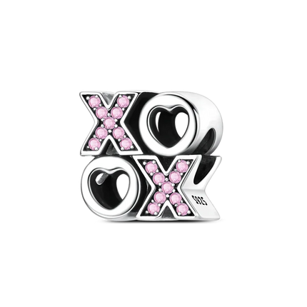 2026 Romantic Pink Color Charms Bead 925 Sterling Silver CZ Zircon Love Heart Pendants Fit Original Bracelet DIY Jewelry Gift