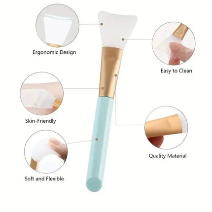 1-3PCS Color Silicone Mask Brush Flexible Facial Mud Applicator Body Lotion Cream Blending Cosmetics DIY Makeup Beauty Tools