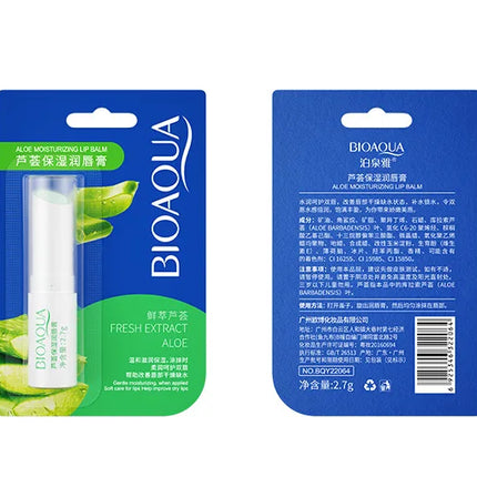 BIOAQUA Natural Fruits Lip Balm Moisturizing Jelly Nourishing Skin Care Lipstick Non-Stick Long-lasting Lips Care Cosmetics