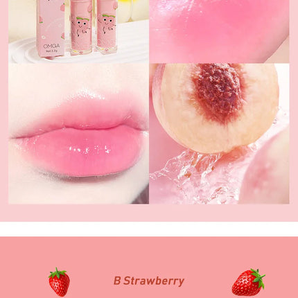 Fruity Color Changing Lip Balm Natural Temperature Change Coloured Lipstick Long Lasting Moisturizing Makeup Cosmetics for Women