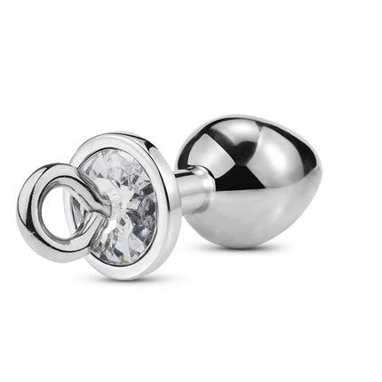 Metal Butt Plug with Jewelry Crystal Fox Tail Detachable Anal Plug Traction Pull Chain Sex Toys SM Game Adults Masturbator Sex