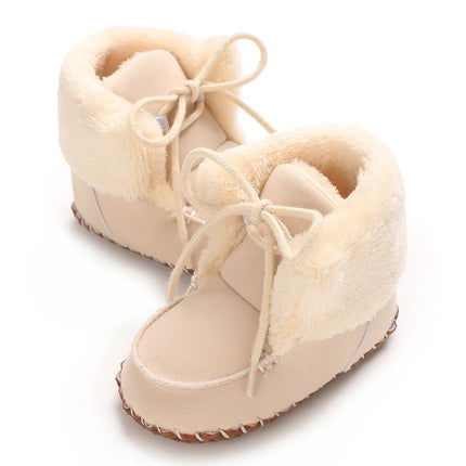 0-18M  Boots For Newborn Baby Girl Snow Boots Winter Thermal Shoes Plush Ankle Boots Winter Baby Boys And Girls Thermal Shoes