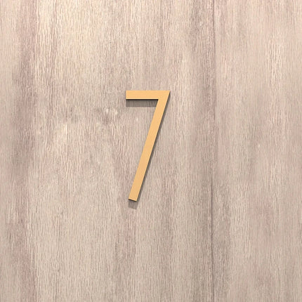 On The Door Extra Apartment Floating Exterior House Hotel Building 3D Digits Number Art Nordic Home Decor Wall Sticker Acrylic