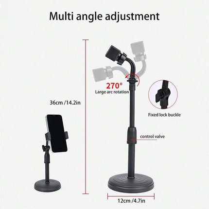 Desktop Phone Holder Live Broadcast For Smart Phone Adjustable with Phone Holder Stand Bracket For Mobile Telefoon Statief Stand