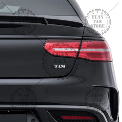 TSI TDI Emblem Car Styling 3D Sticker ABS Logo Badge For Tiguan Polo Golf 4 5 6 MK6 Passat B5 B6 Bora Jetta Touran T-Cross Caddy