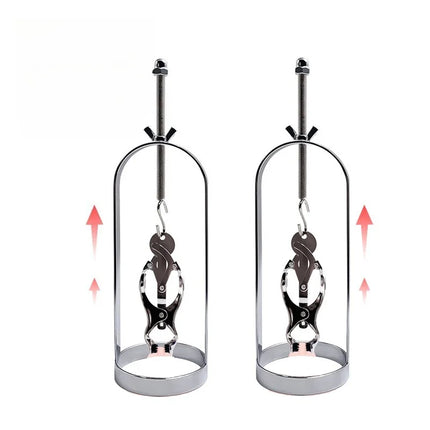 Adjustable Nipple Clamps Enlarger Cylinder Stretchers Metal Breast Fetish BDSM Bondage Toy Inverted Nipple Corrector for Couples