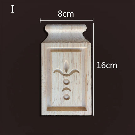 Applique for Furniture In Wood Figurines Moulding Decal Carved Wedding Decoration Maison Accessories Stair Decoration Wood Onlay