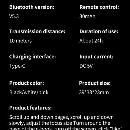 Hellodigi JX-12 Roller Fingertip Ring Remote Control Wireless Bluetooth Mobile Selfie Mice Video Automatic Page Turner Browsing