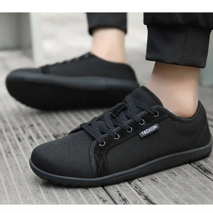 Men's Wide Slip On Minimalist Barefoot Shoes Zero Drop Sole Cross-Trainer Lightweight Breathable Running Walking Shoes Sneaker