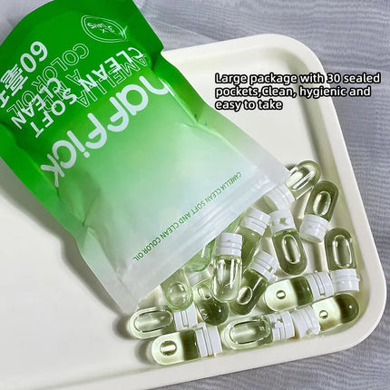 Maffick10pcs/30pcs Cleansing Oil Camellia Sublime Nourishing Moisturizing Deep Pore Cleansing Makeup Removing Oil