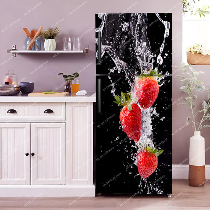 Coke Vending Machine Mural Refrigerator Door Art Mural Sticker Peel and Stick Phone Booth Coffee Wallpaper Fridge Door Decals