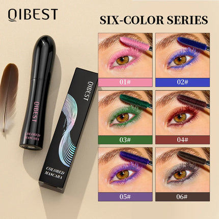 Chocolate Brown Mascara Colorful Curling Eyelash Extension Waterproof Fast Drying Lengthening Eye Black Lashes Makeup Lasting