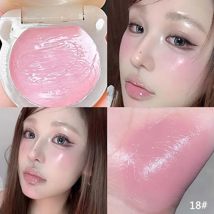 Little Bear Water Light Multi Purpose Cream Korean Makeup Milk Pink Purple Blush Brighten Face Rubores Rouge Juice Cute Makeup
