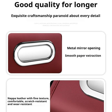 Car tissue box, fashionable leather multi-functional tissue box For Volkswagen VW GTI Passat Polo Golf 3 Jetta Tiguan Touran