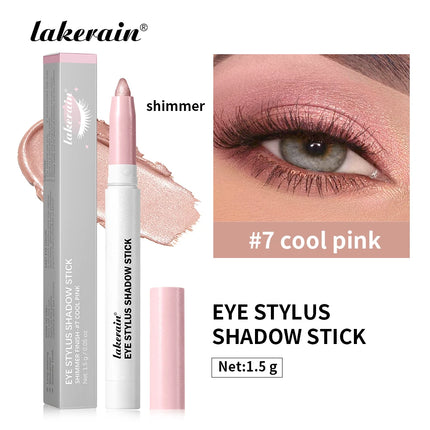 Eyeshadow Stick Colorful Shimmer Glitter Matte High Pigmented Waterproof Cream Eyes Shadow Pencil Long Lasting Makeup Cosmetic
