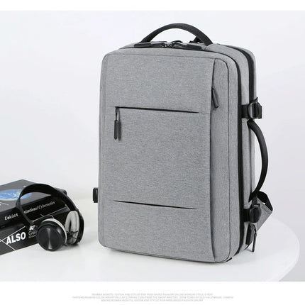 Men Large Capacity Backpack USB Charging Male Laptop Bagpack Waterproof Business Travel Back Pack Luggage Bag Mochila