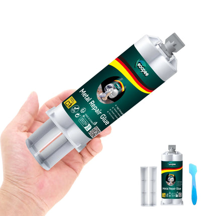 Strong AB Casting Adhesive - High Temperature Resistant Metal & Plastic Repair Glue, Industrial Strength Epoxy for Casting, Weld