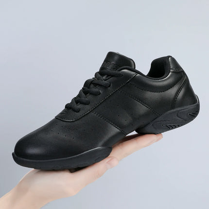 BAXINIER Youth Girls White Cheerleading Dancing Shoes Athletic Training Tennis Walking Lightweight Competition Cheer Sneakers