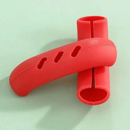 Silicone Pan Anti Scalding Handle Cover Heat Resistant Insulation Grip Sleeve Pot Handle Holder Pans Bowl Holders Kitchen Gadget