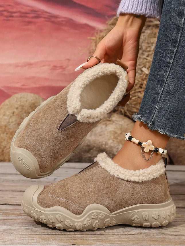 New Winter Women's Warm Casual Shoes, Plush Comfortable Versatile Shoes, the Best Gift for Women, Mom Shoes