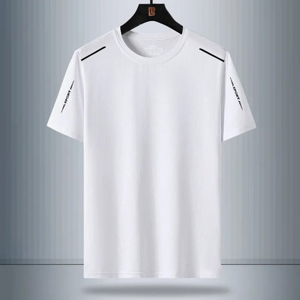 High-End Casual Sports Set Men's Summer New Style Sun Protection Short Sleeve T-Shirt Shorts Two-Piece Set Trendy Youthwear