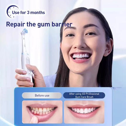 Oral-B iO3 Electric Toothbrush Black 1 Handle+Charger+4 Replacement Heads