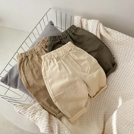 Baby Boys' Casual Pants - Korean Style Autumn Trousers, Trendy Fall Outfits for Toddlers & Infants