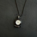 Black oval necklace