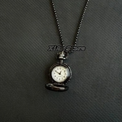 Original Hollow Heart Pocket Watch Chain Keychain Design Steampunk Clock Vintage Necklace Pendant Jewelry Watch Men Women Gift