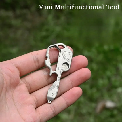 24 in 1 Multitool Key Stainless Steel EDC Key Ring with Screwdriver/Bottle Opener Portable Outdoor Camping Gadgets & Home Tools