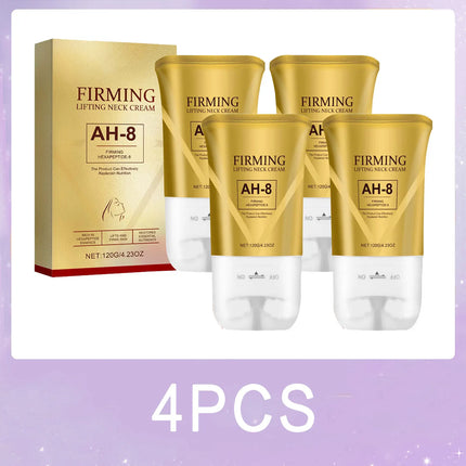 Ah-8 Tightening Neck Cream with Roller Contains Hexapeptide, Moisturizes, Tightens, Lifts Sagging Skin, and Repairs Wrinkles. Neck Lotion.