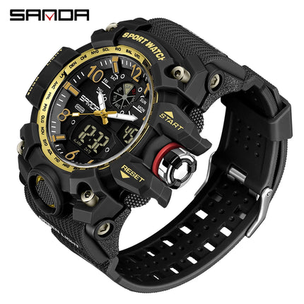 SANDA Brand G- Style Military Watch Men Digital Shock Sports Watches For Man Waterproof Electronic Wristwatch Mens Relogios 3169