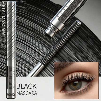Thick and Fine Steel Tube Mascara Base Cream, Waterproof and Curling, Natural and Non-diffusing, Long-lasting Styling Mascara