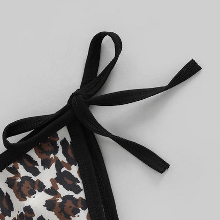 0-24Months Baby Girls Swimsuits Toddler Girls Leopard Print Swimwear For Girls Bikini Set 2024 Summer Infant Girls Bathing Suits