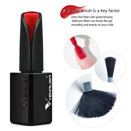 Venalisa15ML Silky Matte TPO FREE Topcoat No Cleaning Nail Lacquer Full Coverage Long Lasting Gorgeous Color Nail Varnish