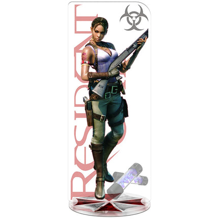 RE4 Resident Evil 4 Castle Reset Leon Scott Kennedy Keychain Acrylic Stand Model Plate Gift Wholesale Game Related Products