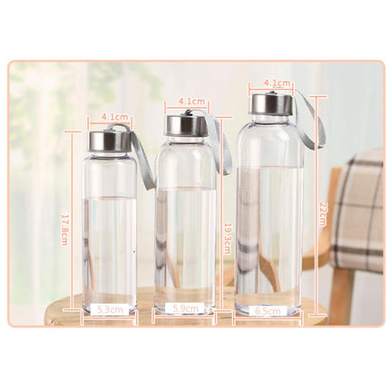 300/400/500ML Transparent Handy Cup Portable Plastic Water Cup Drinking Bottle for Outdoor Sports Kitchen Tools Fitness Cup