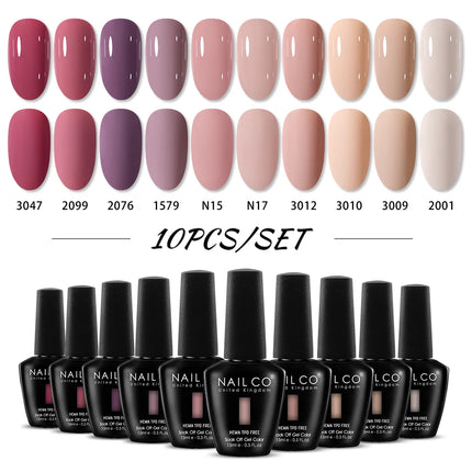 NAILCO 15ml Red Color Series Gel Varnish Coffee Gel Nail Polish Maximalism Reddish Gellak Design Brown Lacquer Nail Art Manicure