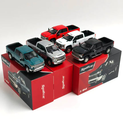 Smallcar 1:64 Scale Silverado Pickup Truck Alloy Simulation Car Model Classic Adult Collection Static