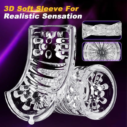App Controlled Sex Toys for Men Male Masturbator Automatic Cup 10 Thrusting &Rotating Penis Stimulation Electric Male Stroker